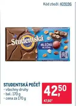 Makro Studentská pečeť nabídka