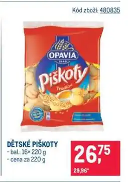 Makro Dětské piškoty nabídka