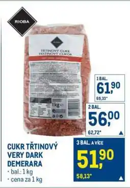 Makro CUKR TŘTINOVÝ VERY DARK DEMERARA nabídka