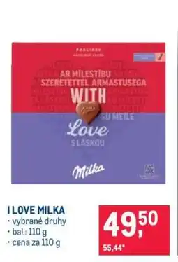 Makro I LOVE MILKA nabídka