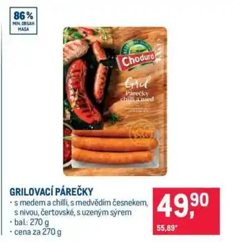 Makro GRILOVACÍ PÁREČKY nabídka