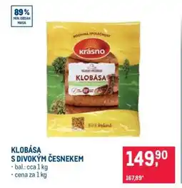 Makro Klobása s divokým česnekem nabídka