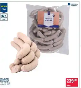 Makro Grilovací klobásky nabídka