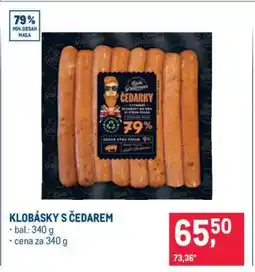 Makro KLOBÁSKY S ČEDAREM nabídka