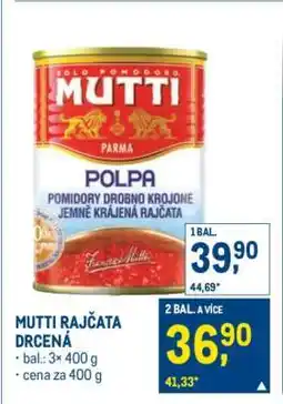 Makro MUTTI RAJČATA DRCENÁ nabídka