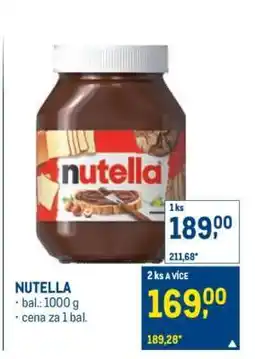 Makro Nutella nabídka