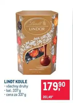 Makro Lindt koule nabídka