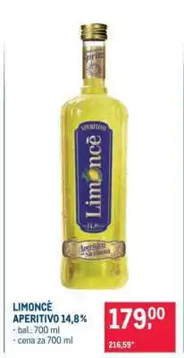 Makro LIMONCÈ APERITIVO 14,8% nabídka