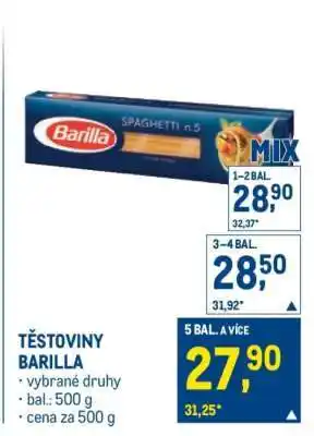 Makro TĚSTOVINY BARILLA nabídka