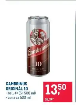 Makro Gambrinus Originál 10 nabídka