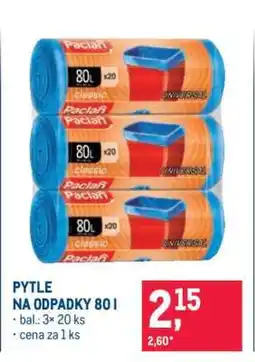 Makro Pytle na odpadky 80 l nabídka