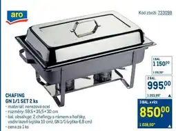 Makro CHAFING GN 1/1 SET 2 ks nabídka