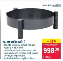 Makro ZAHRADNÍ OHNIŠTĚ nabídka