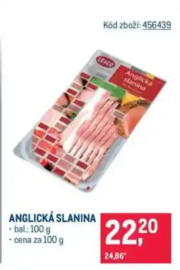 Makro Anglická slanina nabídka