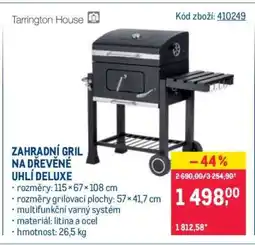 Makro ZAHRADNÍ GRIL NA DŘEVĚNÉ UHLÍ DELUXE nabídka