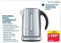 Makro Rychlovarná konvice s termoregulací SKE825BSS nabídka