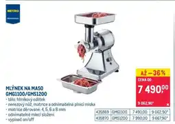 Makro MLÝNEK NA MASO GMG1100/GMS1200 nabídka