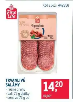 Makro Trvanlivé salámy nabídka