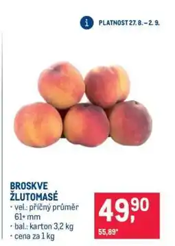 Makro Broskve žlutomasé nabídka