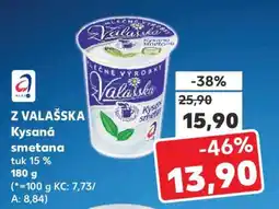 Kaufland Z VALAŠSKA Kysaná smetana nabídka
