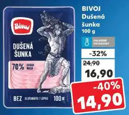 Kaufland BIVOJ Dušená šunka 100 g nabídka