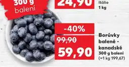 Kaufland Borůvky balené - kanadské nabídka