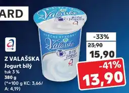 Kaufland Z VALAŠSKA Jogurt bílý nabídka