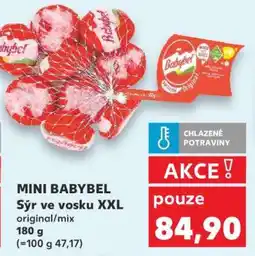 Kaufland MINI BABYBEL Sýr ve vosku XXL nabídka