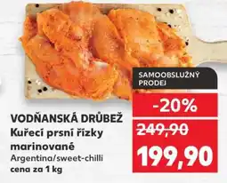 Kaufland Vodňanská drůbež Kuřecí prsní řízky marinované nabídka