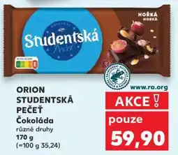 Kaufland Orion Studentská pečeť čokoláda nabídka