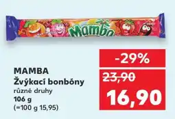 Kaufland MAMBA Žvýkací bonbóny nabídka