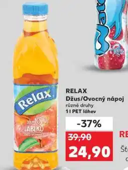 Kaufland Relax džus / ovocný nápoj nabídka