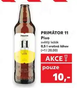 Kaufland PRIMÁTOR 11 Pivo nabídka