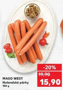Kaufland MASO WEST Holandské párky nabídka