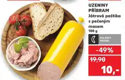 Kaufland UZENINY PŘÍBRAM Játrová paštika s pečeným masem nabídka