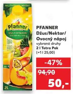 Kaufland PFANNER Džus/Nektar/Ovocný nápoj nabídka