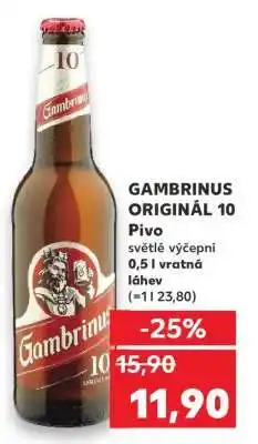 Kaufland Gambrinus Originál 10 nabídka