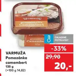 Kaufland VARMUŽA Pomazánka camembert nabídka