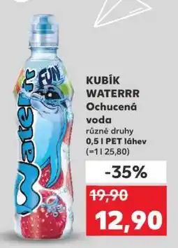 Kaufland KUBÍK WATERRR Ochucená voda nabídka