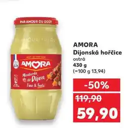 Kaufland AMORA Dijonská hořčice ostrá nabídka