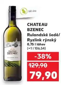 Kaufland CHATEAU BZENEC Rulandské šedé/Ryzlink rýnský nabídka