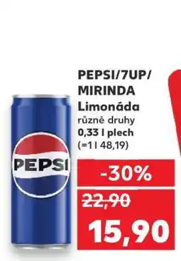 Kaufland Pepsi, 7Up, Mirinda nabídka