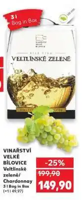 Kaufland VINAŘSTVÍ VELKÉ BÍLOVICE Veltlínské zelené/Chardonnay nabídka
