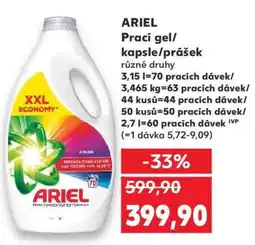 Kaufland ARIEL Prací gel/kapsle/prášek nabídka