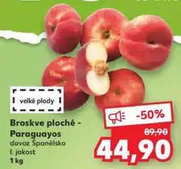 Kaufland Broskve ploché - Paraguayos nabídka