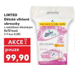 Kaufland Linteo dětské vlhčené ubrousky nabídka