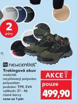 Kaufland Newcential Trekingová obuv nabídka