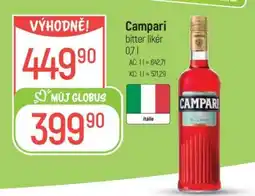 Globus Campari bitter likér 0,7 l nabídka
