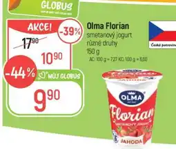 Globus Olma Florian smetanový jogurt nabídka