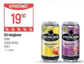 Globus Strongbow cider nabídka